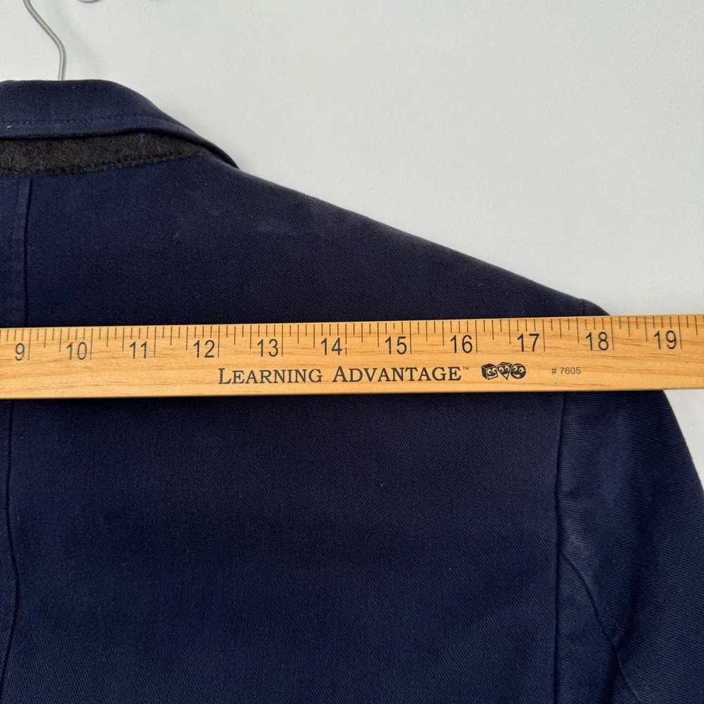 Banana Republic Mens Navy Blue Cotton Slim Fit Blazer Sport Coat 38R 581216